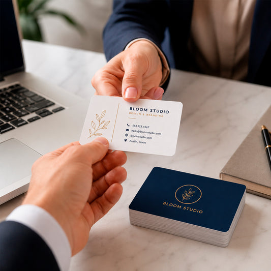 Custom Standard Business Cards – 2" x 3.5" Double-Sided Printing