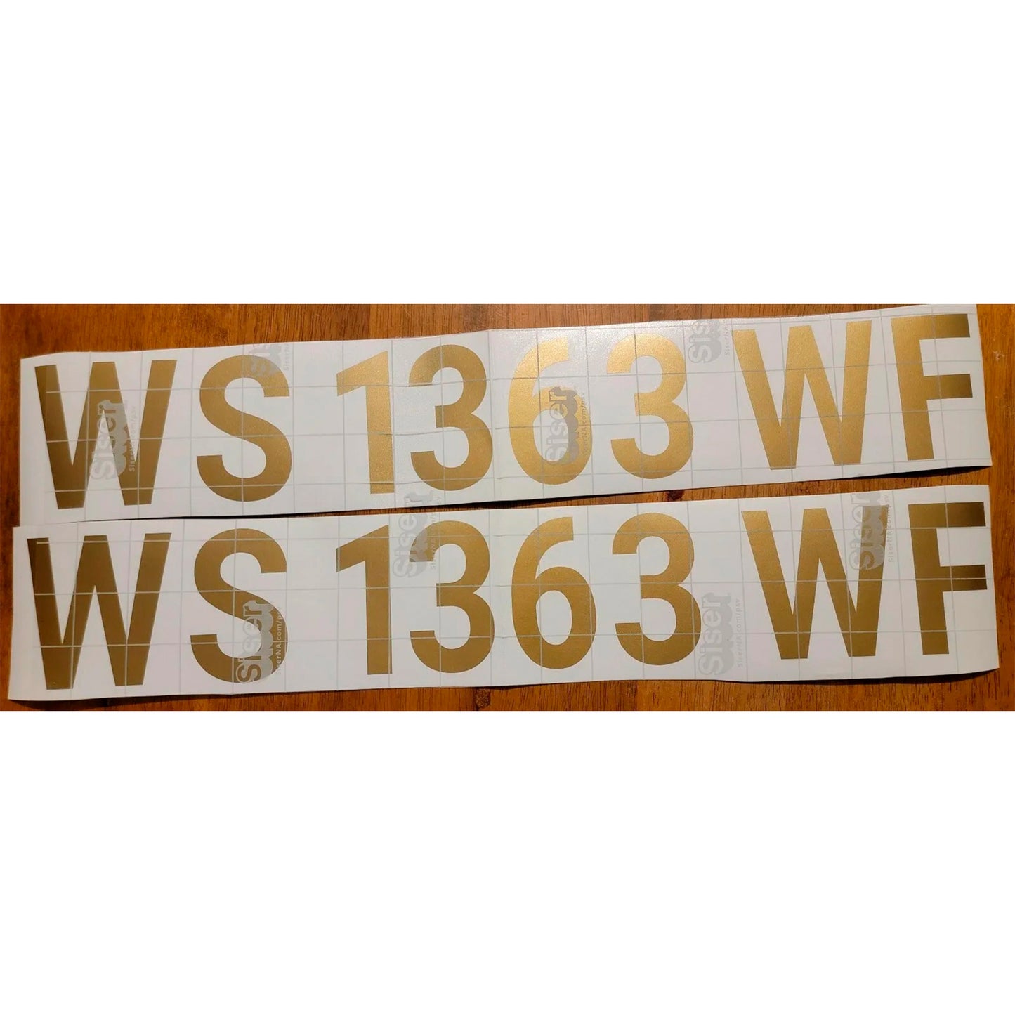 Set of Two Custom Boat Registration Numbers