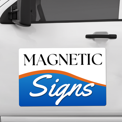 2-Pack Laminated Custom Car Magnets for Business