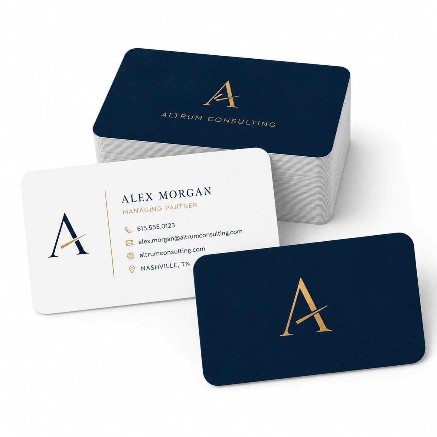 Custom Standard Business Cards – 2" x 3.5" Double-Sided Printing