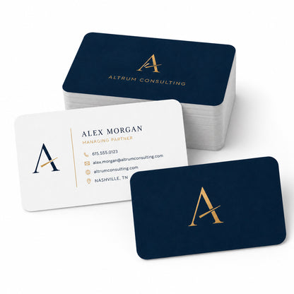Custom Standard Business Cards – 2" x 3.5" Double-Sided Printing