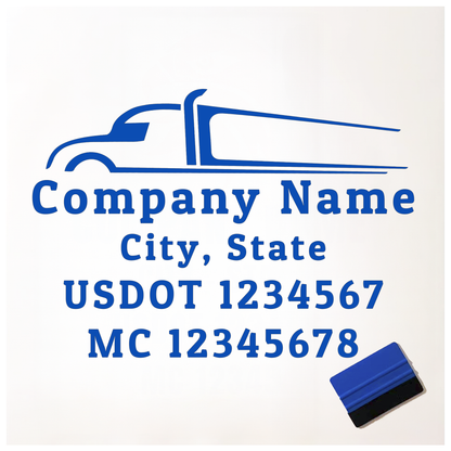 Set of 2 Custom USDOT Decals,