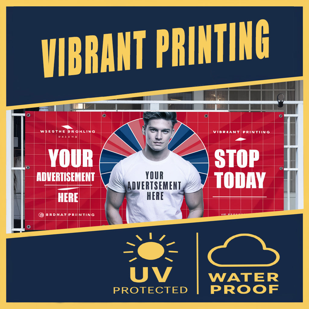 Personalized 13oz Custom Vinyl Banner. Indoor or Outdoor use