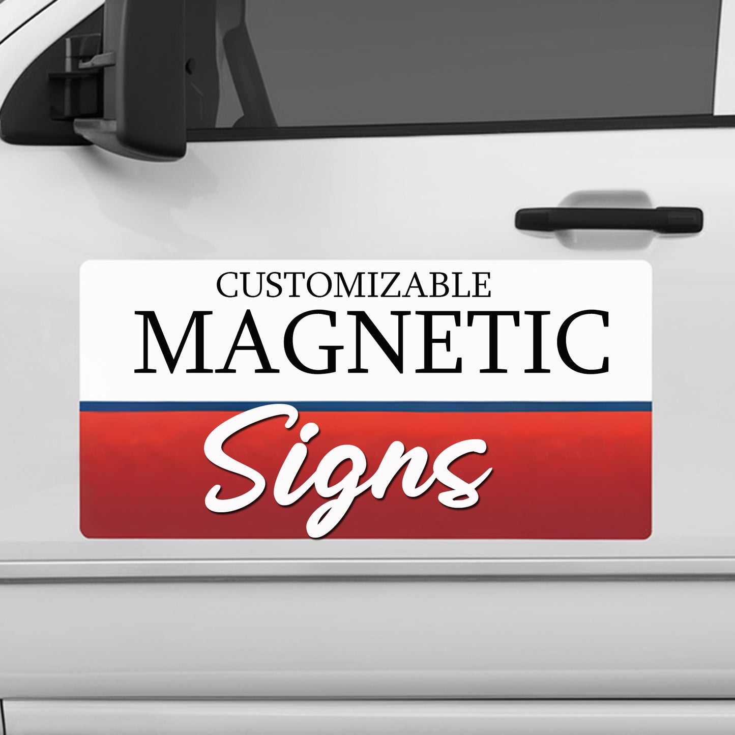 2-Pack Laminated Custom Car Magnets for Business