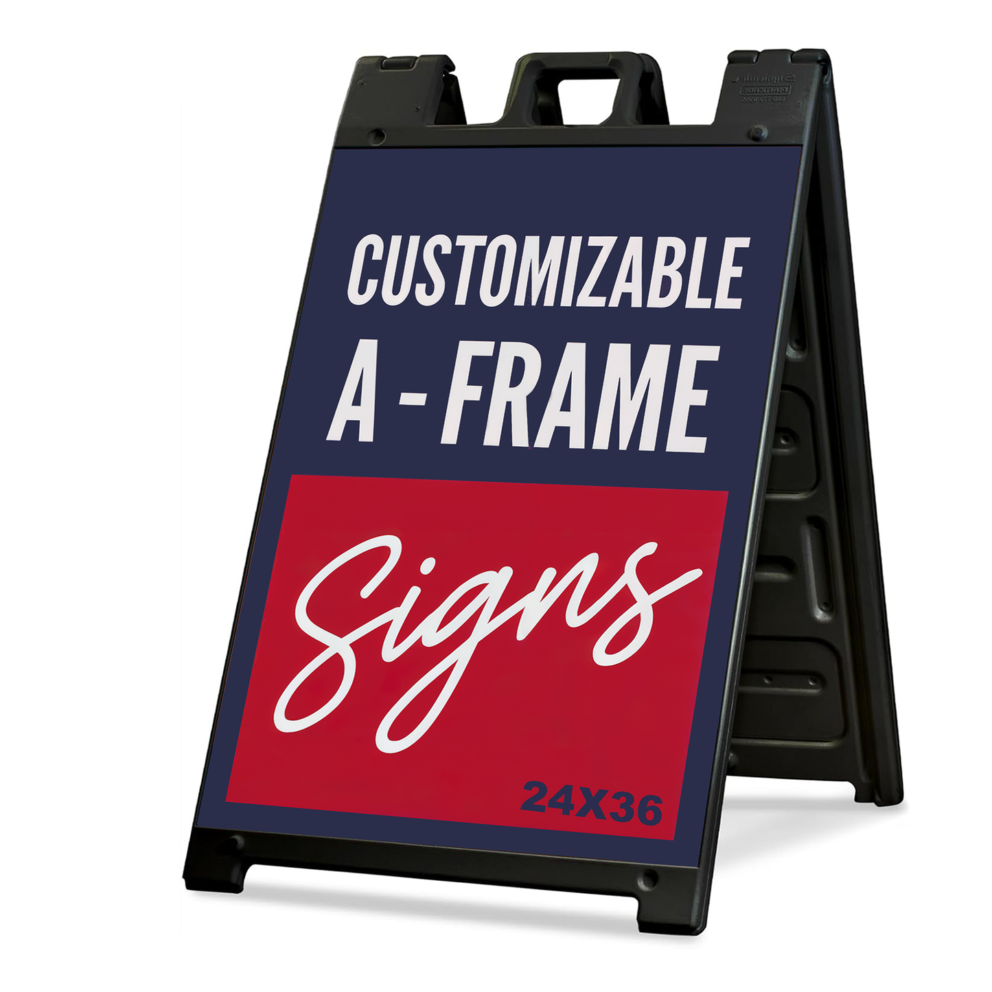 Custom A-Frame Sign 24" x 36" - Double-Sided Waterproof Sidewalk Sandwich Board