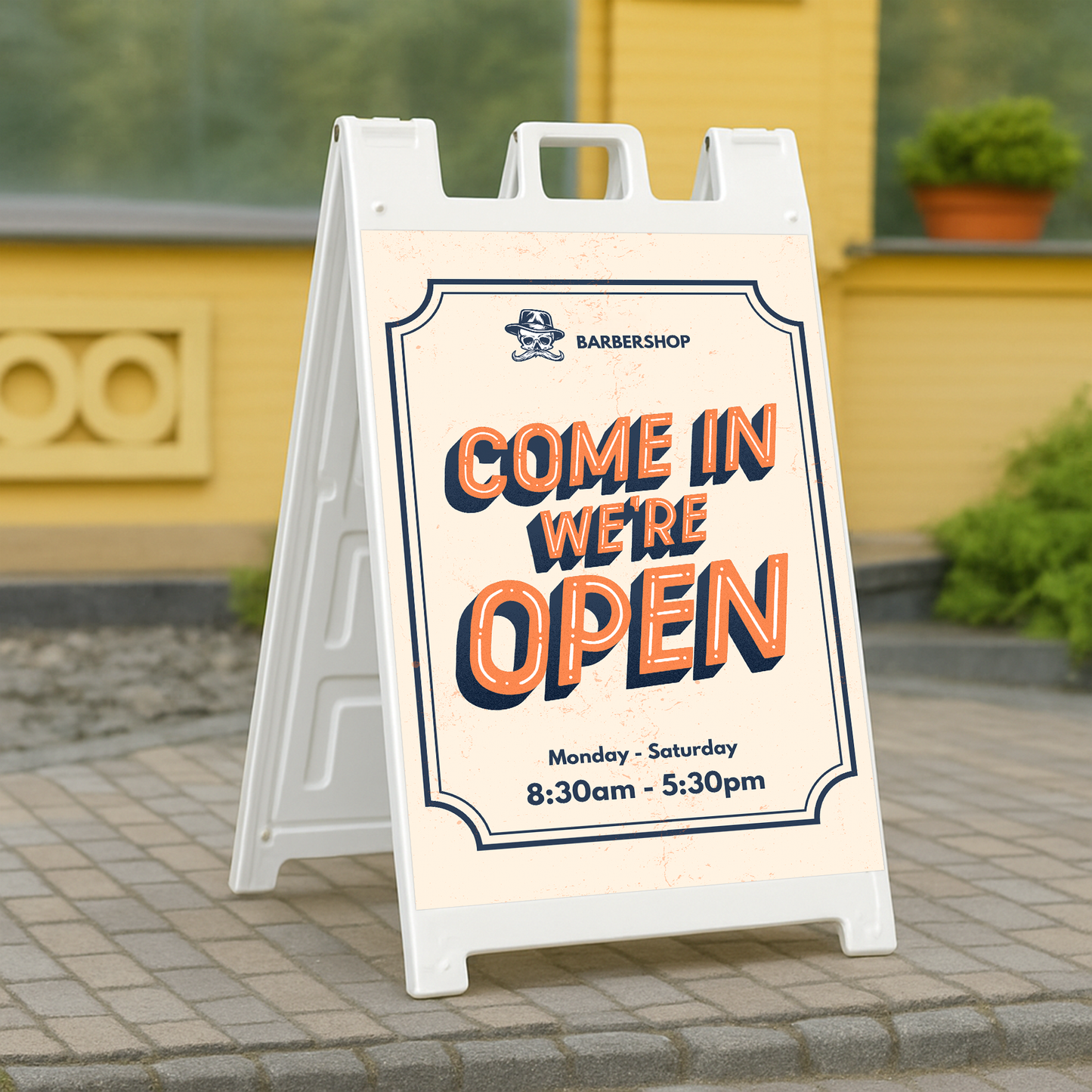 Custom A-Frame Sign 24" x 36" - Double-Sided Waterproof Sidewalk Sandwich Board