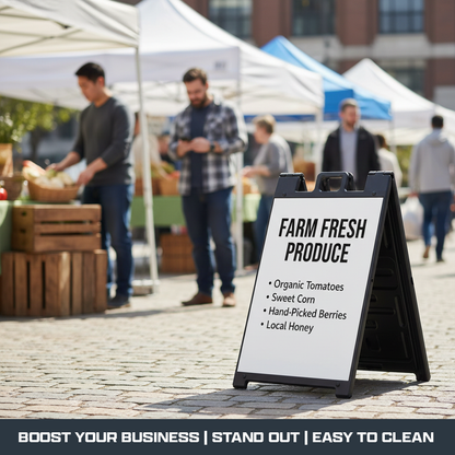 Custom A-Frame Sign 24" x 36" - Double-Sided Waterproof Sidewalk Sandwich Board