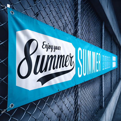 Personalized 13oz Custom Vinyl Banner. Indoor or Outdoor use
