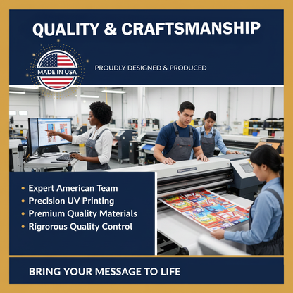 Custom Retractable Roll-Up Banner 33" x 81" with Stand