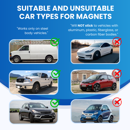Custom Car Magnets for Businesses (2Pack)