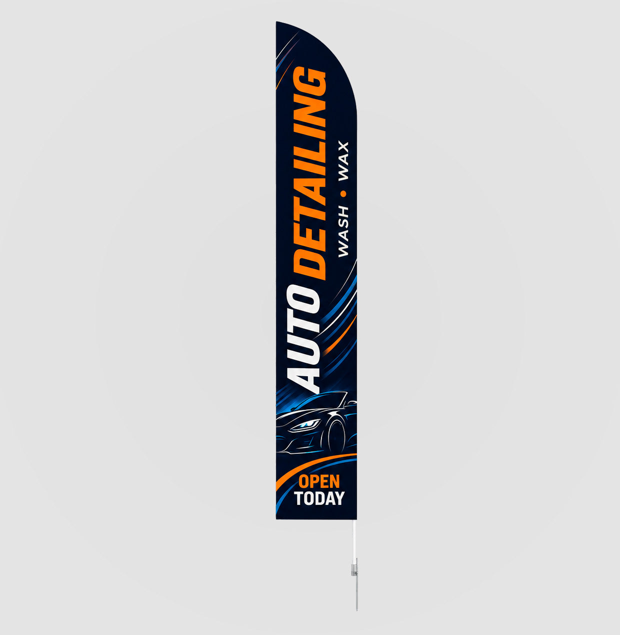 Custom Double Sided Feather Flag – 12 ft