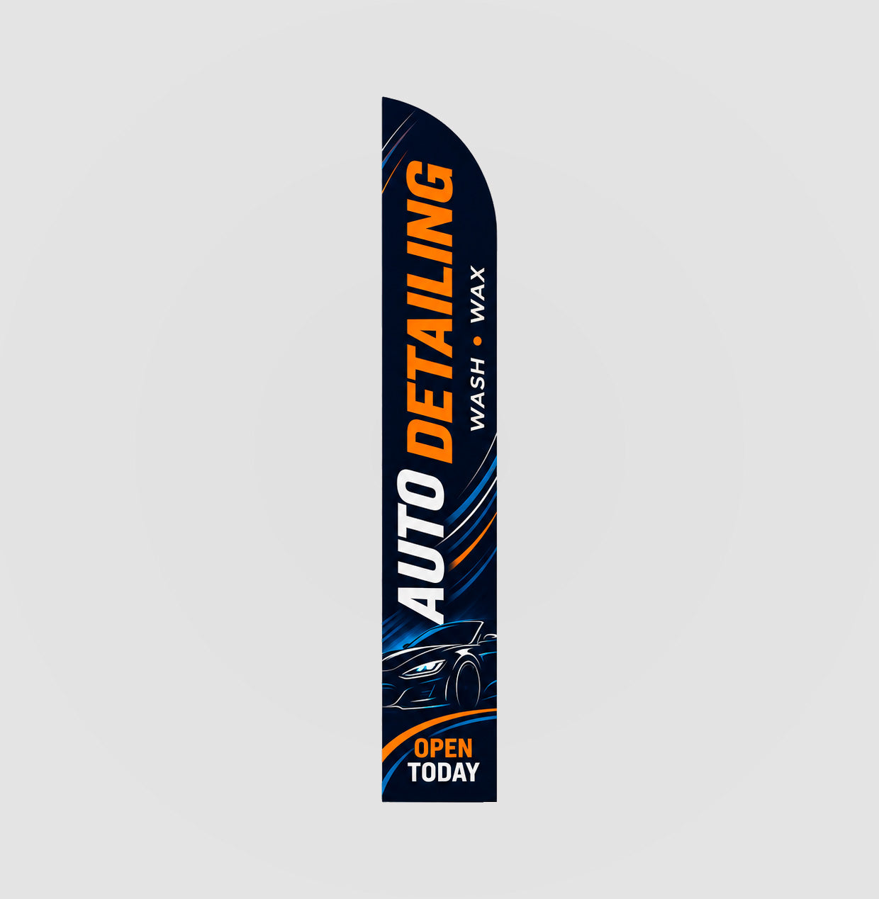 Custom Double Sided Feather Flag – 12 ft